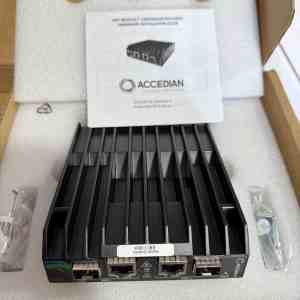 Accedian Networks - ant-1000-ax-rh-ac - Network Performance Module with dual SFP/RJ-45 ports, 0.4A 100-240 VAC input, and