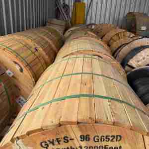 FiberHome Telecommunication Technologies Co., Ltd - adss-96 g.652d - 13,000' drum - 96-core G.652D single-mode ADSS (All-Dielectric Self-Supporting) fiber optic cable